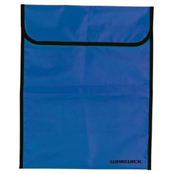 Warwick Homework Bag Hook & Loop Large Fluoro Blue