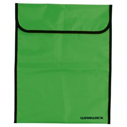 Warwick Homework Bag Hook & Loop Large Fluoro Lime