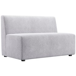 Comfy 2 Seater Hawthorn Fabric/Silver