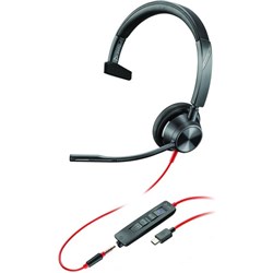 Poly Blackwire 3315 MS Mono USB-C Wired Headset
