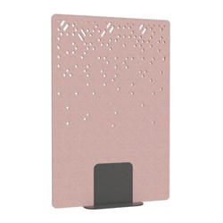 Satori Acoustic Divider Screen 1200x1800mm Blizzard Blush Pink