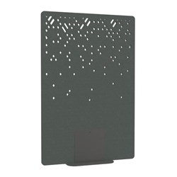 Satori Acoustic Divider Screen 1200x1800mm Blizzard Dark Grey