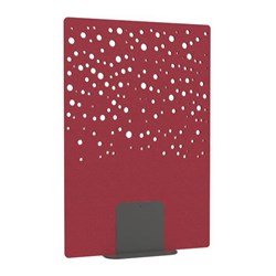 Satori Acoustic Divider Screen 1200x1800mm Bubbles Wine