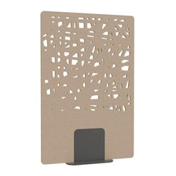 Satori Acoustic Divider Screen 1200x1800mm Cross Dark Camel