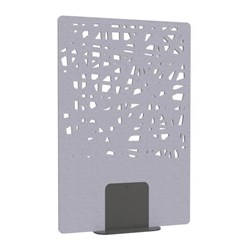 Satori Acoustic Divider Screen 1200x1800mm Cross Light Grey