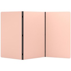 Boyd Visuals Freestanding Partition Screen 3 Panels 1000x1800mm Blush Pink