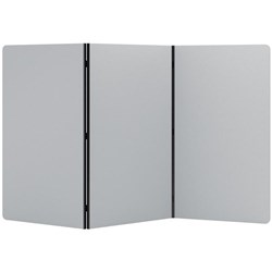 Boyd Visuals Freestanding Partition Screen 3 Panels 1000x1800mm Light Grey