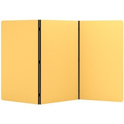 Boyd Visuals Freestanding Partition Screen 3 Panels 1000x1800mm Mustard