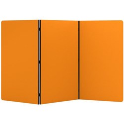 Boyd Visuals Freestanding Partition Screen 3 Panels 1000x1800mm Orange