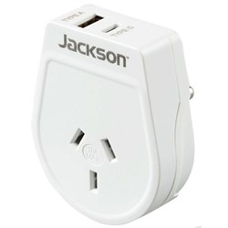 Jackson Slim Outbound Travel Adapter NZ/AU to Sri Lanka Plug with USB Charging Ports