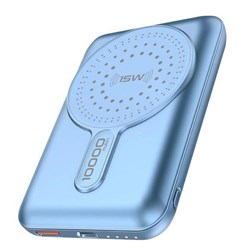 Promate Magnetic Qi Wireless Powerbank 15W 1000mAh Blue