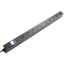 Dynamix 10 Outlet Vertical Power Rail (10A) 16 Amp 3 Pin Plug