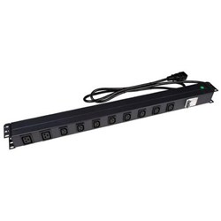 Dynamix 10 Outlet Vertical Power Rail (8x 10A IEC C13 & 2x 16A IEC C19) 10 Amp