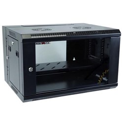 Dynamix 6RU Universal Swing Wall Mount Cabinet Black