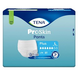 TENA ProSkin Continence Pants Plus Unisex Large, Carton of 4 Packs of 14