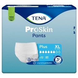 TENA ProSkin Continence Pants Plus Unisex XL, Carton of 4 Packs of 12
