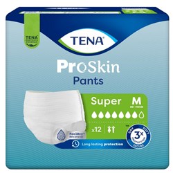 TENA ProSkin Continence Pants Super Unisex Medium, Carton of 4 Packs of 12