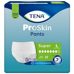 TENA ProSkin Continence Pants Super Unisex Large, Carton of 4 Packs of 12