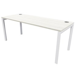 Novah Workstation Desk 1500x600mm Coastal Elm/White