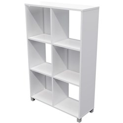 Cubby Hole Storage Unit 6 Cube 800x300x1250mm White