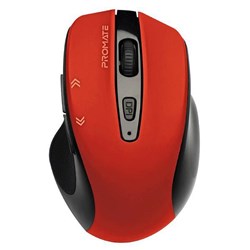 Promate EZGrip Ergonomic Wireless Mouse Red