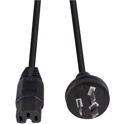 Dynamix Power Cord 3 Pin to C15 Notched Rubber Flex 3m