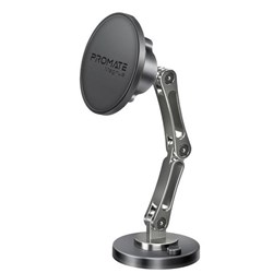 Promate Magnetic Smartphone Mount Holder SecureGrip 360 Cradleless Triaxial Black/Silver
