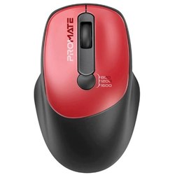 Promate EZGrip Ambidextrous Ergonomic Wireless Mouse Red