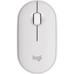 Logitech M350S Pebble 2 Wireless Bluetooth Slim Mouse Tonal White