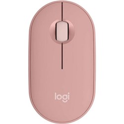 Logitech M350S Pebble 2 Wireless Bluetooth Slim Mouse Tonal Rose