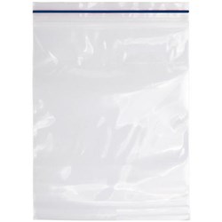 Resealable Plastic Bags 200x255mm 40 Micron Clear, Pack of 100