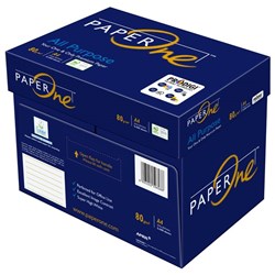 PaperOne A4 80gsm All Purpose Copy Paper, Carton of 5 Reams
