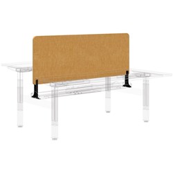 Fiord Centre Desk Screen 1200x600mm Black Brackets Keylargo/Marigold