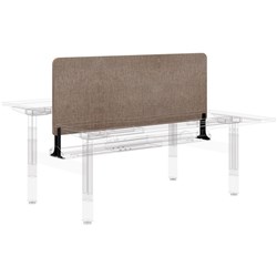 Fiord Centre Desk Screen 1800x600mm Black Brackets Keylargo/Pumice