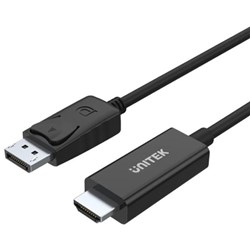 Unitek DisplayPort to HDMI Cable 1.8m Black