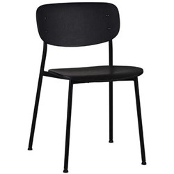 Lathos Dining Chair 760mm Ash Veneer Black/Black