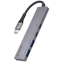 Bonelk Long-Life USB-C 4-in-1 Multiport Slim Hub Space Grey