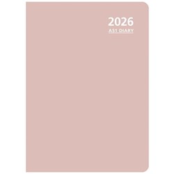 OfficeMax A51 1/2 Hour Appointments Diary A5 1 Day Per Page 2026 Pink