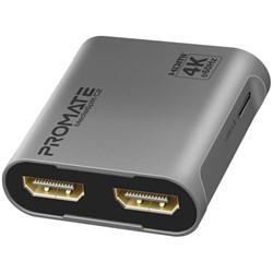 Promate HDMI Splitter With Dual HDMI Output