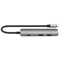 Satechi 4-in-1 USB-C Slim Multi-Port Adaptor Space Grey