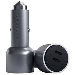 Satechi 40W Dual USB-C PD Car Charger Space Grey