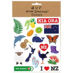 New Zealand Kiwiana Icons Sticker Set