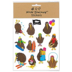 New Zealand Playful Kiwi Sticker Set