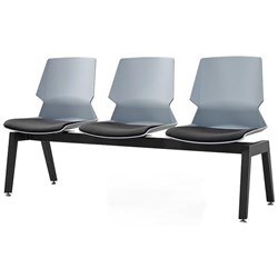 Sylex Prism 3 Seat Beam Chair Grey/Black