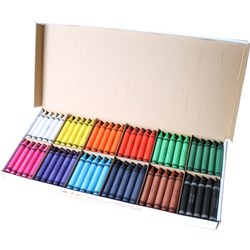FAS Wax Crayons Classroom Set, Pack of 120