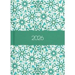 Collins A51 Diary Day Per Page 2026 Kaleidoscope Assorted Designs