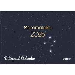 Collins Rosebank Wall Calendar A4 2026 Bilingual English/Maori