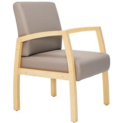 Buro Bella Guest Chair Dillon Fabric/Stratus Lacquer Finish