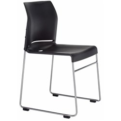 Buro Envy Visitor Chair Black/Silver (Min. Order Qty 4)