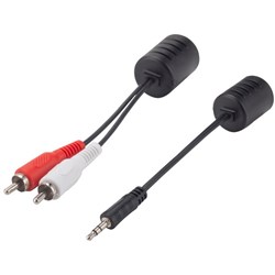 Dynamix Stereo 3.5mm & RCA Connector to RJ45 Adapter